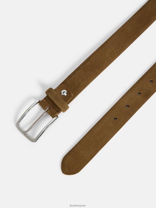 Men J.Lindeberg Butternut Bobby Suede Belt Accessory 8R621246