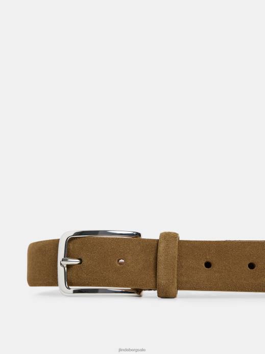 Men J.Lindeberg Butternut Bobby Suede Belt Accessory 8R621246