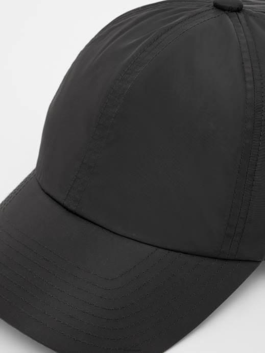 Men J.Lindeberg Black Elijah Nylon Logo Cap Accessory 8R622529