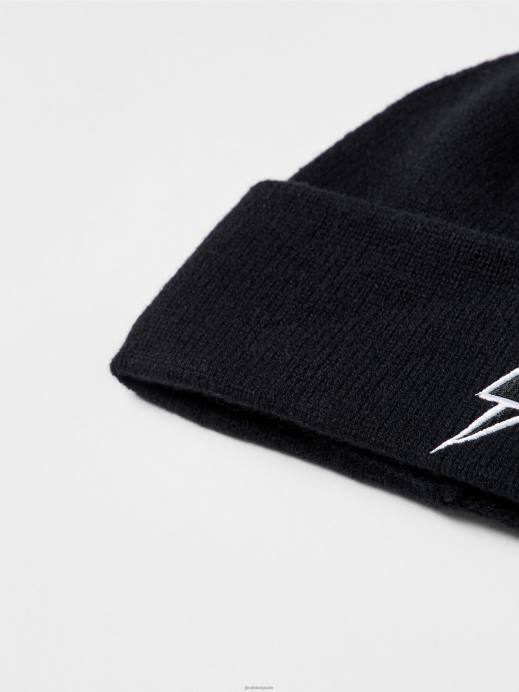 Men J.Lindeberg Black Strike Beanie Accessory 8R622537