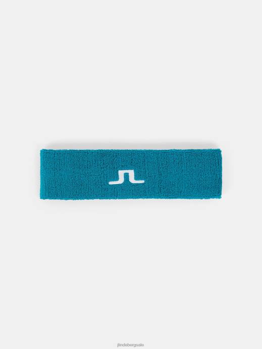 Men J.Lindeberg Enamel Blue Sweat Headband Accessory 8R622520