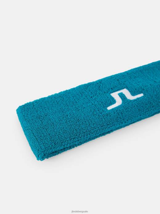 Men J.Lindeberg Enamel Blue Sweat Headband Accessory 8R622520