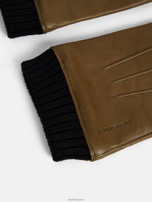 Men J.Lindeberg Butternut Myles Leather Glove Accessory 8R621242