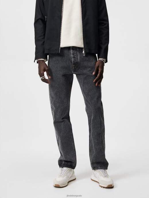 Men J.Lindeberg Black Cody Ash Regular Jeans Clothing 8R621102