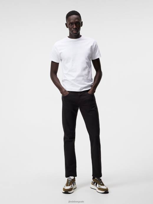 Men J.Lindeberg Black Jay Solid Stretch Jeans Clothing 8R622584