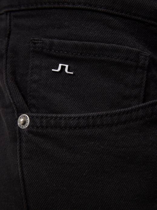 Men J.Lindeberg Black Jay Solid Stretch Jeans Clothing 8R622584