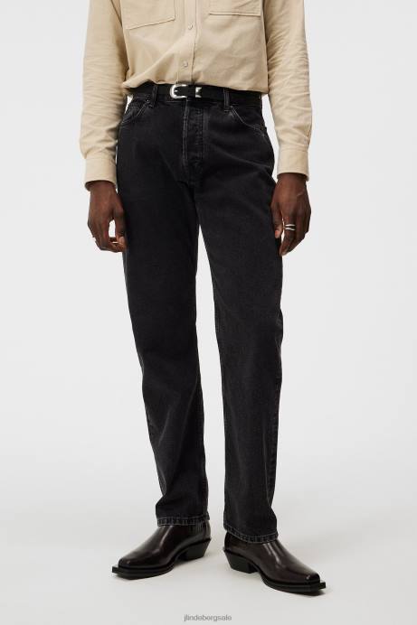 Men J.Lindeberg Black Johnny One Wash Jeans Clothing 8R621093
