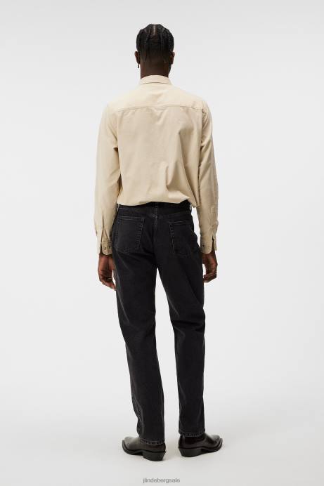 Men J.Lindeberg Black Johnny One Wash Jeans Clothing 8R621093