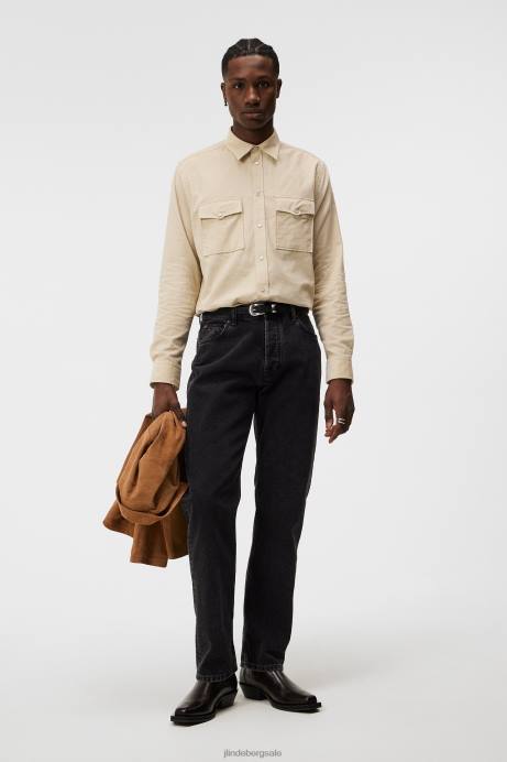 Men J.Lindeberg Black Johnny One Wash Jeans Clothing 8R621093