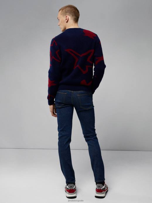 Men J.Lindeberg Dark Blue Jay Active Dark Indigo Jeans Clothing 8R621105