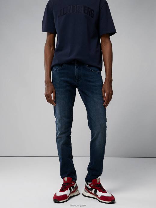 Men J.Lindeberg Dark Blue Jay Active Jeans Clothing 8R622576