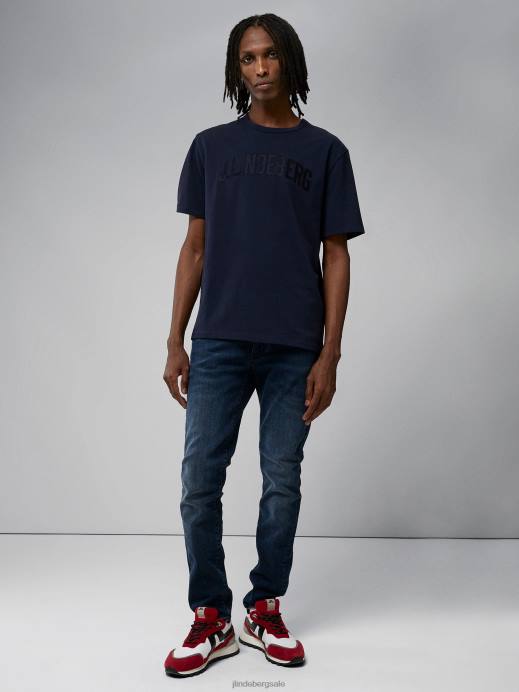 Men J.Lindeberg Dark Blue Jay Active Jeans Clothing 8R622576