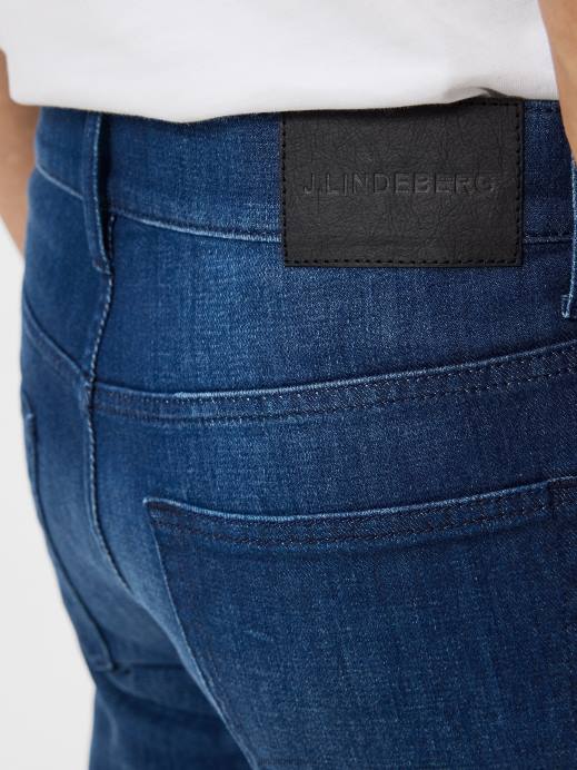 Men J.Lindeberg Dark Blue Jay Dark Indigo Jeans Clothing 8R621099