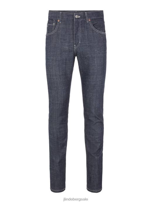 Men J.Lindeberg Dark Blue Jay Royal Raw Indigo Jeans Clothing 8R622589