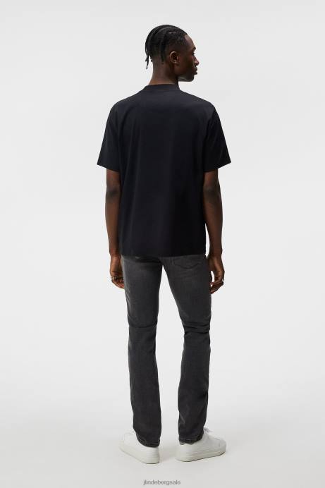 Men J.Lindeberg Granite Gray Cedar Slate Wash Jeans Clothing 8R621095