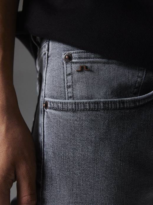 Men J.Lindeberg Granite Grey Cedar Granite Wash Jeans Clothing 8R622574