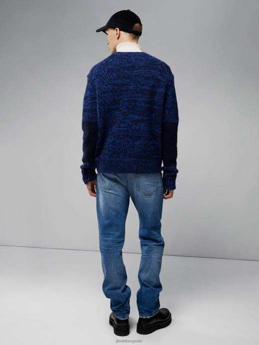 Men J.Lindeberg Light Blue Cody Vintage Wash Jeans Clothing 8R622579