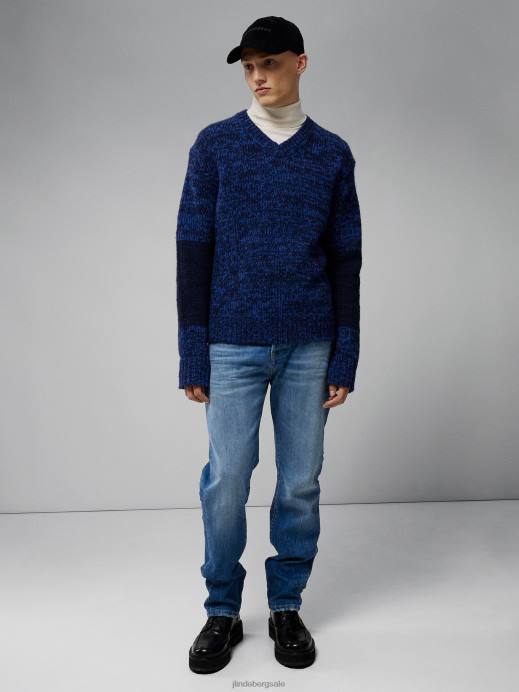 Men J.Lindeberg Light Blue Cody Vintage Wash Jeans Clothing 8R622579