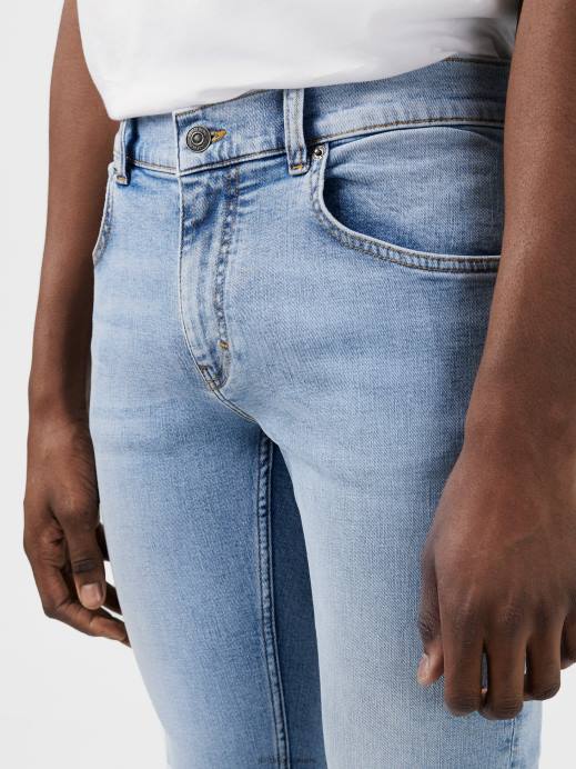 Men J.Lindeberg Light Blue Jay Active Light Indigo Jeans Clothing 8R621107