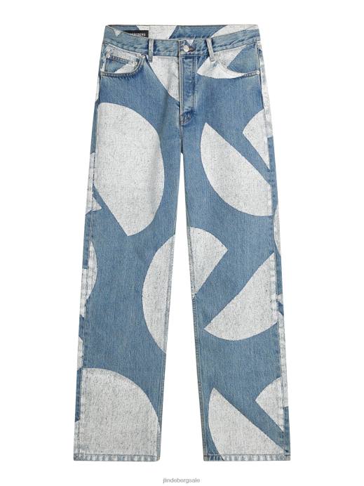 Men J.Lindeberg Light Blue Johnny Dot Loose Jeans Clothing 8R621097