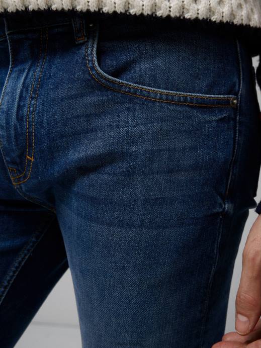 Men J.Lindeberg Mid Blue Cedar Strike Wash Jeans Clothing 8R622575