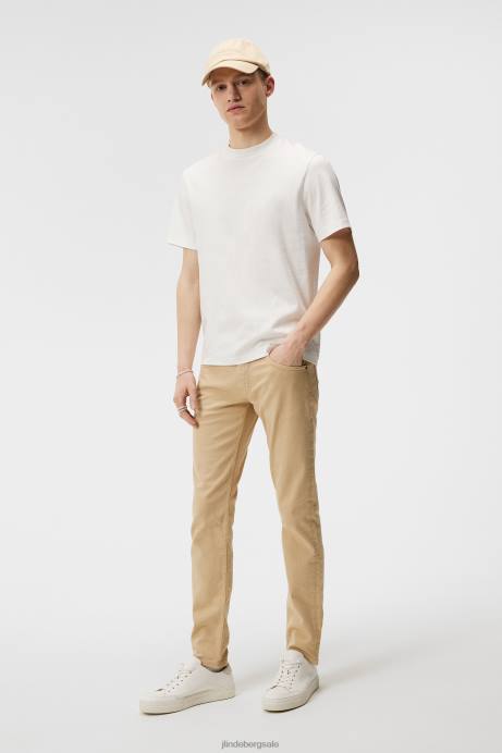 Men J.Lindeberg Safari Beige Jay Solid Stretch Jeans Clothing 8R621104