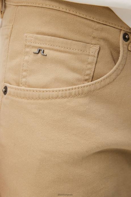 Men J.Lindeberg Safari Beige Jay Solid Stretch Jeans Clothing 8R621104