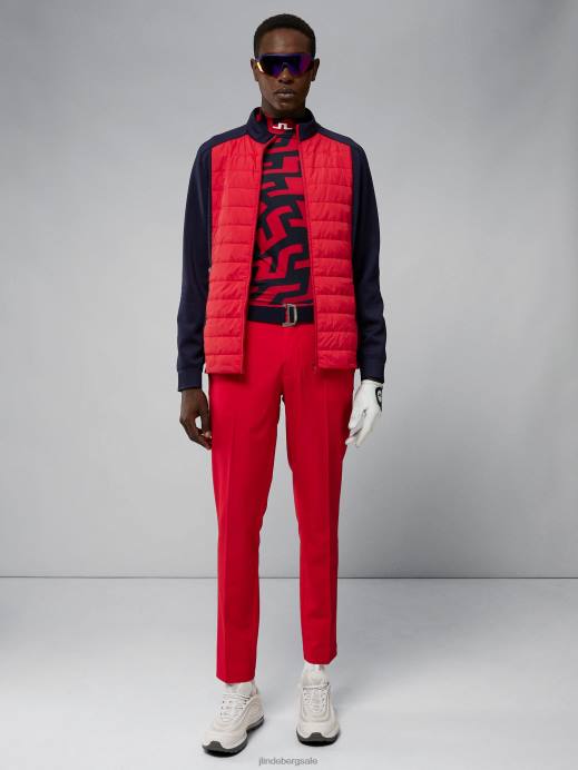 Men J.Lindeberg Barbados Cherry Kenny Hybrid Jacket Clothing 8R622418