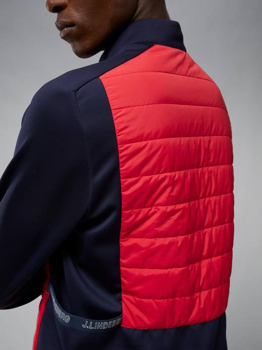 Men J.Lindeberg Barbados Cherry Kenny Hybrid Jacket Clothing 8R622418