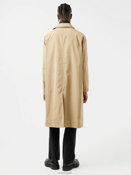 Men J.Lindeberg Batique Khaki Herbert Reversible Mac Coat Clothing 8R622464