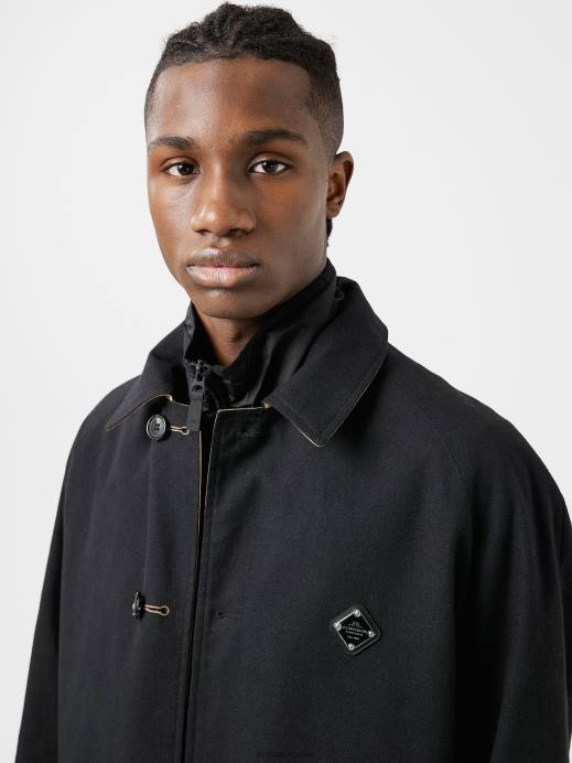 Men J.Lindeberg Batique Khaki Herbert Reversible Mac Coat Clothing 8R622464