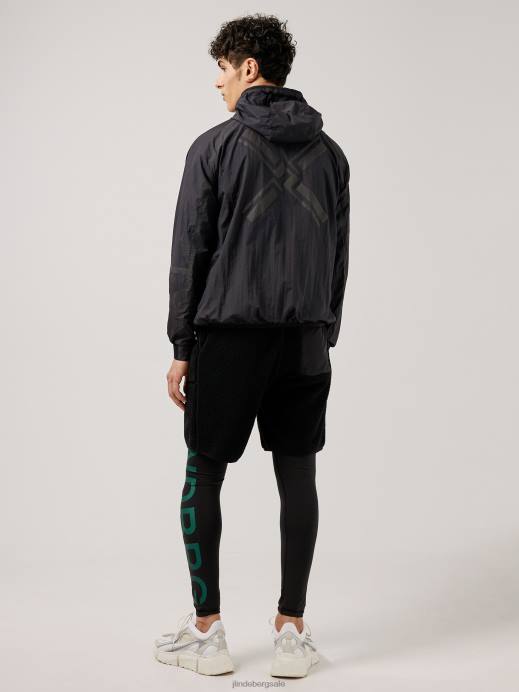 Men J.Lindeberg Black Aston Light Weight Jacket Clothing 8R622473