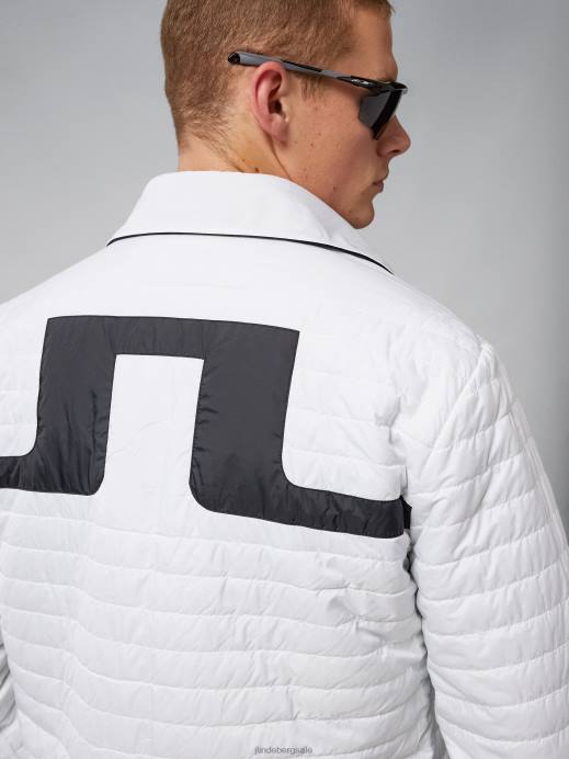 Men J.Lindeberg Black Big Bridge Reversible Overshirt Clothing 8R622427