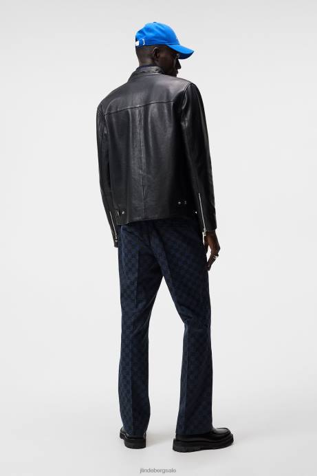 Men J.Lindeberg Black Boris Biker Jacket Clothing 8R62931