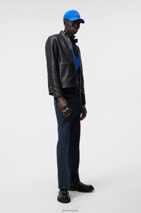Men J.Lindeberg Black Boris Biker Jacket Clothing 8R62931