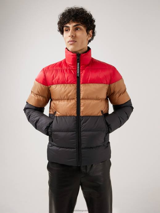 Men J.Lindeberg Black Dorn Reversible Puffer Jacket Clothing 8R622470