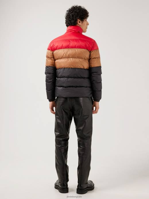 Men J.Lindeberg Black Dorn Reversible Puffer Jacket Clothing 8R622470