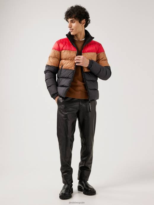 Men J.Lindeberg Black Dorn Reversible Puffer Jacket Clothing 8R622470