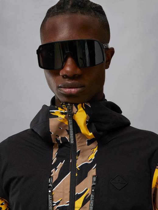 Men J.Lindeberg Canimol Tiger Summit Print Softshell Jacket Clothing 8R622434