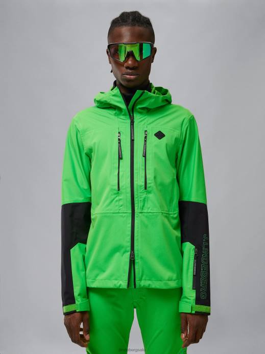 Men J.Lindeberg Classic Green Summit Softshell Jacket Clothing 8R622441