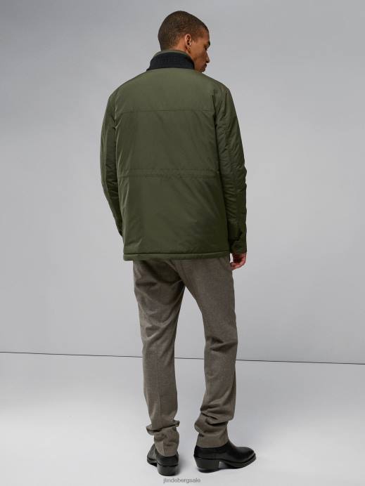 Men J.Lindeberg Forest Green Acer Padded Jacket Clothing 8R622409