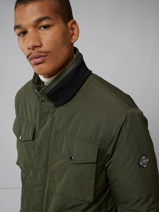 Men J.Lindeberg Forest Green Acer Padded Jacket Clothing 8R622409