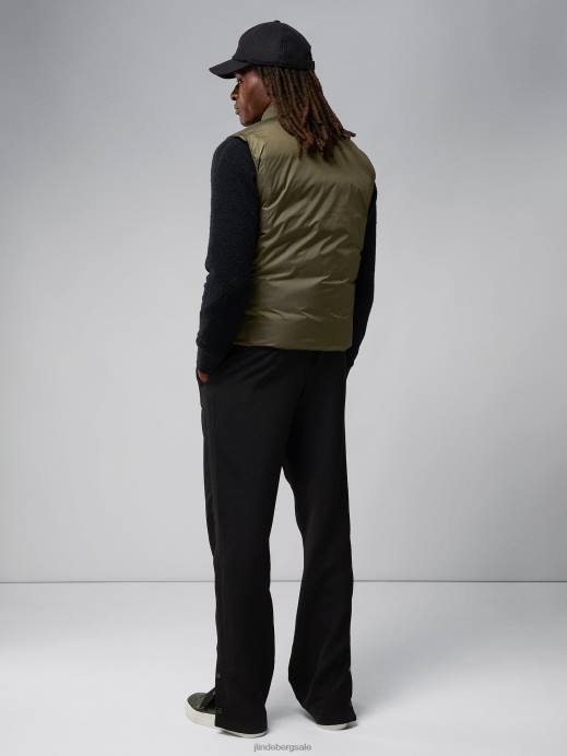 Men J.Lindeberg Forest Green Dwayne Reversible Vest Clothing 8R622407