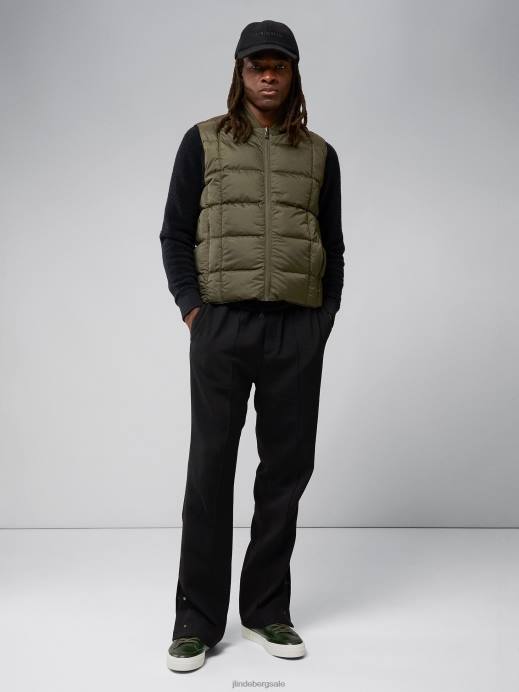 Men J.Lindeberg Forest Green Dwayne Reversible Vest Clothing 8R622407