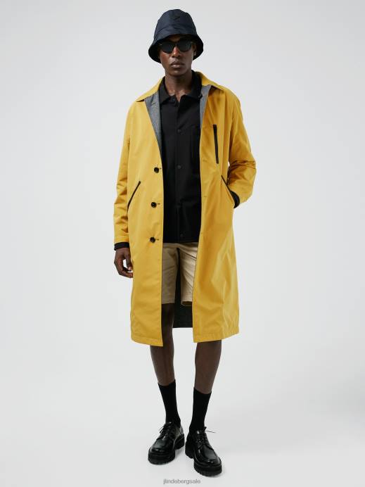 Men J.Lindeberg Mango Mojito Herbert Reversible Mac Coat Clothing 8R622465