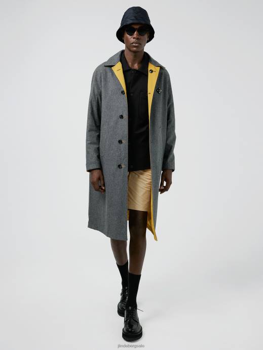 Men J.Lindeberg Mango Mojito Herbert Reversible Mac Coat Clothing 8R622465