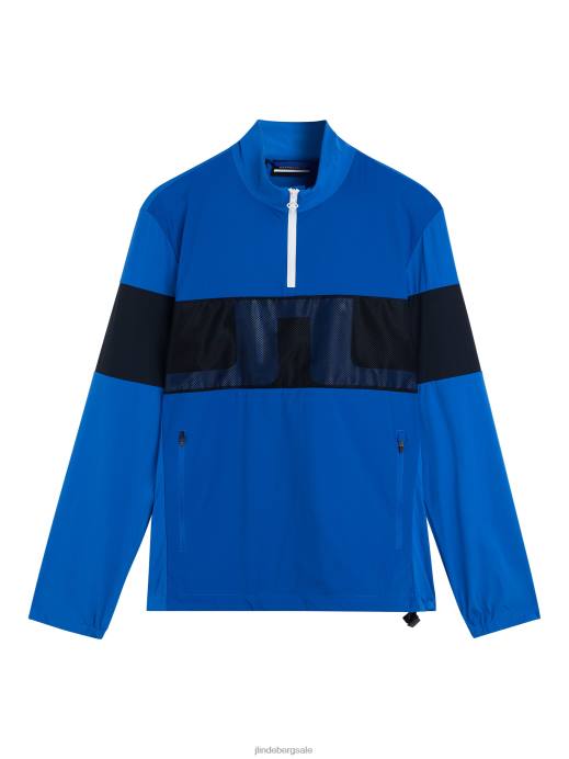 Men J.Lindeberg Nautical Blue Dale Light Jacket Clothing 8R622391