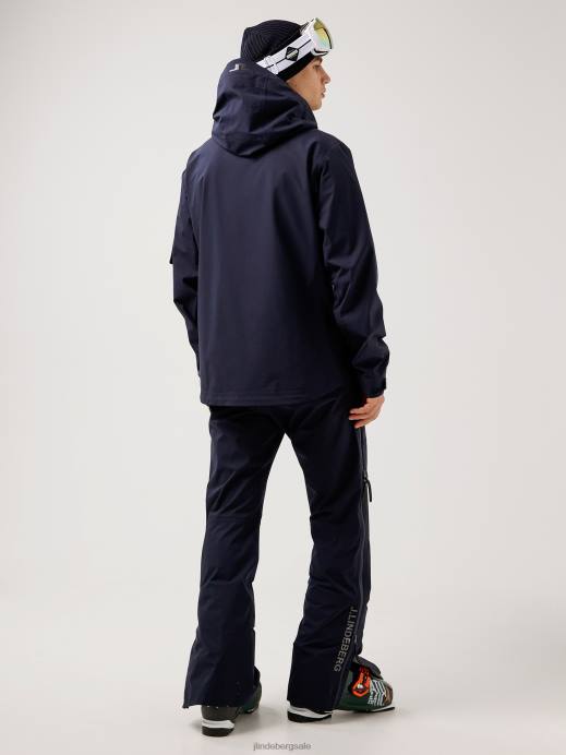 Men J.Lindeberg Navy Aerial Shell Jacket Clothing 8R622479