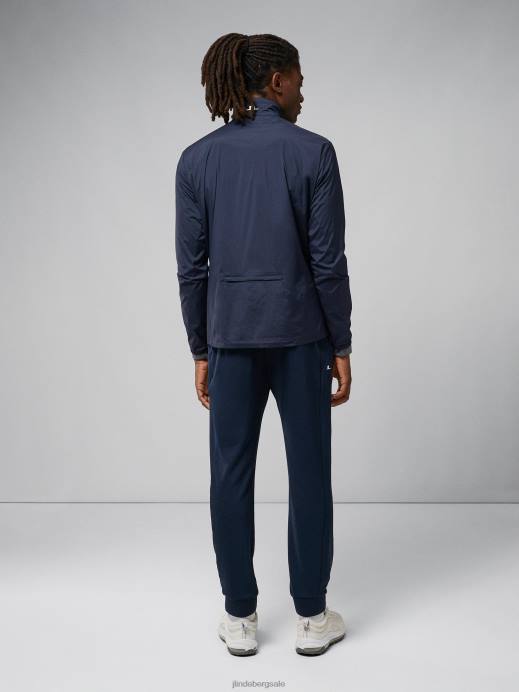 Men J.Lindeberg Navy Ash Light Packable Jacket Clothing 8R622398