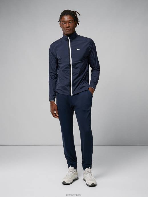 Men J.Lindeberg Navy Ash Light Packable Jacket Clothing 8R622398